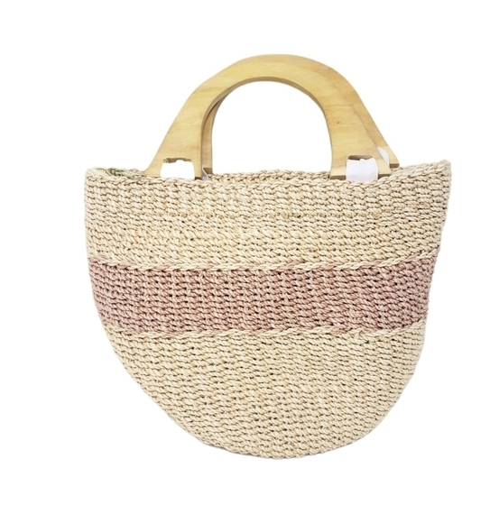 VINTAGE straw weaved bag purse - Picture 3 of 6